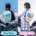 thumbnail image 4 of Mochila LED para Motocicleta, Bolsa Para Casco Con Pantalla Programable, Mochila para Computerador Portátil, Estuche Rígido 3D, Mochila Impermeable para Montar en MotoCleta,, 4 of 7