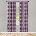 thumbnail image 3 of Ambesonne Abstract Curtains, Vertical Wavy Lines, Pair of 28"x95", Multicolor, 3 of 5