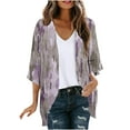 thumbnail image 2 of T Shirts for Women 3/4 Sleeve Blouses for Women's Long Sleeve Printing Casual Tops Blouse, 2 of 5