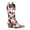 Brown, variant on Women's Mid Calf Cowboy Boots Pointy Toe Boots Western Cowgirl Boots Chunky Low Heels Knight Boots