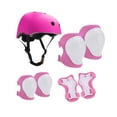 thumbnail image 4 of yotijay 7 Pieces Kids Helmet Protection Gear Set Hand Elbow Knee Pads Teens Children Skateboard Helmet for Bike Riding Sports Pink, 4 of 8