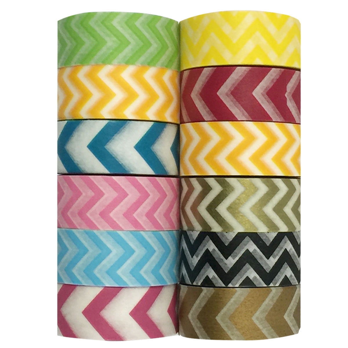 Wrapables Washi Tapes Decorative Masking Tapes, Set of 12, ADSET16