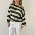 thumbnail image 2 of Bovemsi Sweaters for Women Cozy Trendy Crewneck Long Sleeve Color Block Sweater Tops Fall 2024 Chunky Cable Knit Pullover Fall Sweaters, 2 of 4