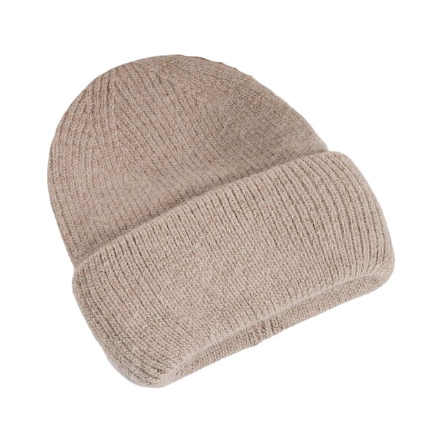 Gorro de punto de otoño Minnieouse Unisex para hombre y mujer color Marrón claro