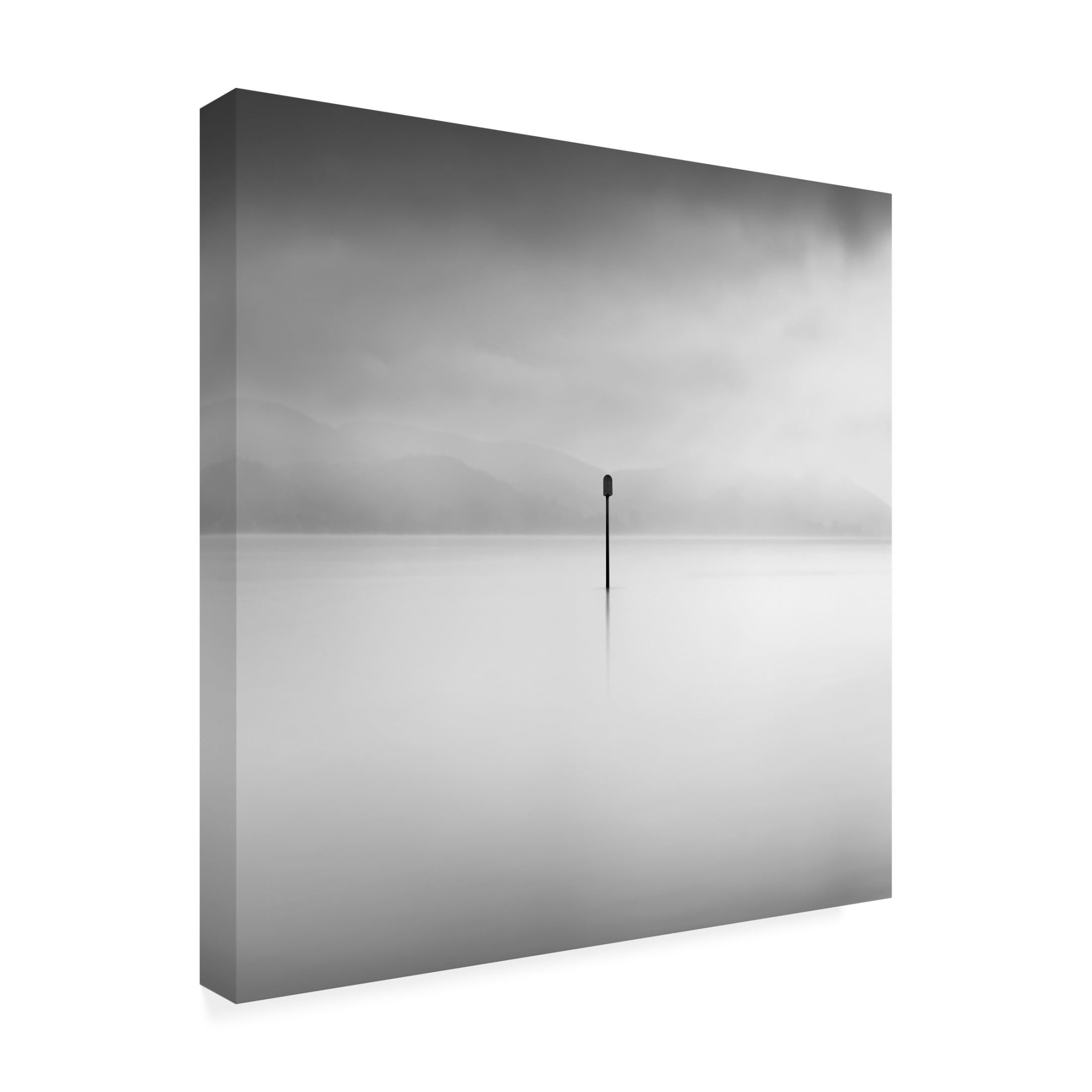 Canvas Wall Art - George Digalakis 'Whispering Lakes 003' Wall Art for Living Room, Bedroom, or Office Décor by Trademark Fine Art - 35 x 35 Inches