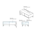 thumbnail image 6 of Furniture of America Evermore Modern Wood Storage Coffee Table in Natural Oak, 6 of 6