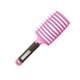 thumbnail image 2 of Cepillo de pelo con ventilación y punta de bola, curvo, ventilado, desenredante, masajeador, para peinar el cabello, para hombres y mujeres, color rosa, 2 of 12