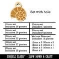 thumbnail image 2 of Spiral Ammonite Fossil Marine Mollusk Wood Mini Charms Shapes DIY Craft Jewelry - With Hole - 30mm (6pcs), 2 of 7