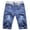 Blue, variant on Kids' Denim Shorts,Elastic Waist with Summer Jeans Half Cargo Jeans(Blue,4-5 Years)