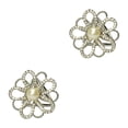 thumbnail image 1 of Sonducket Bufanda anillo elegante chal Clip oro plata bufandas hebilla con diamantes de imitación estilo moderno Heronsbill regalos para mujeres plata 2piezas, 1 of 6