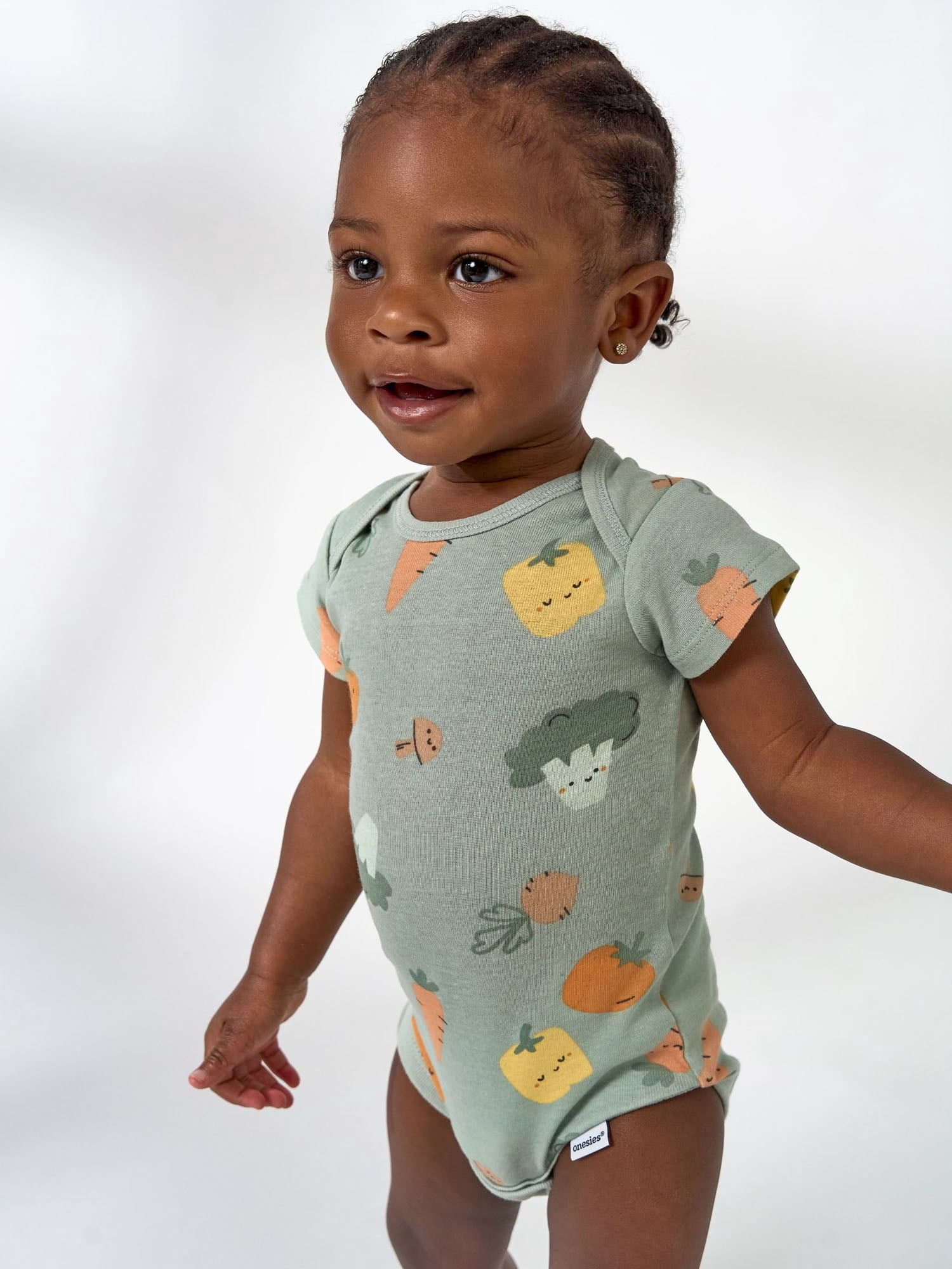 Gerber Baby Neutral Short Sleeve Onesies, 8-Pack, Sizes 0/3 Newborn - 12 Months