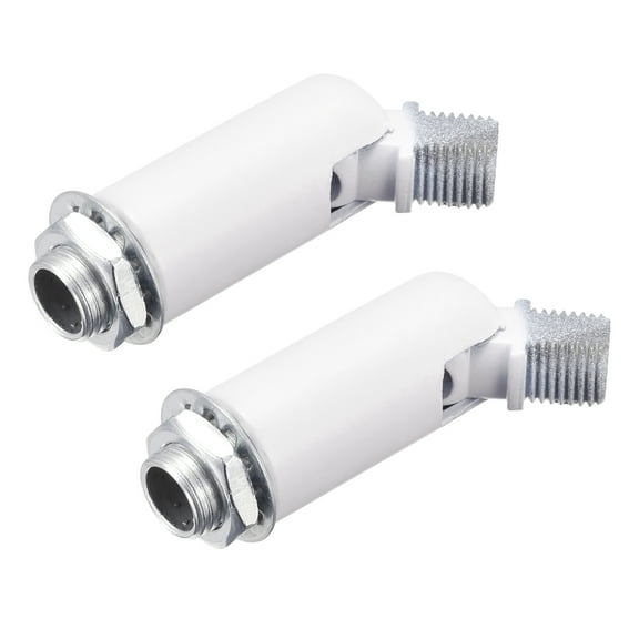 Uxcell Sloped Ceiling Adapter 180 Degree Swivel M10 Thread for Chandelier White 2 Pack