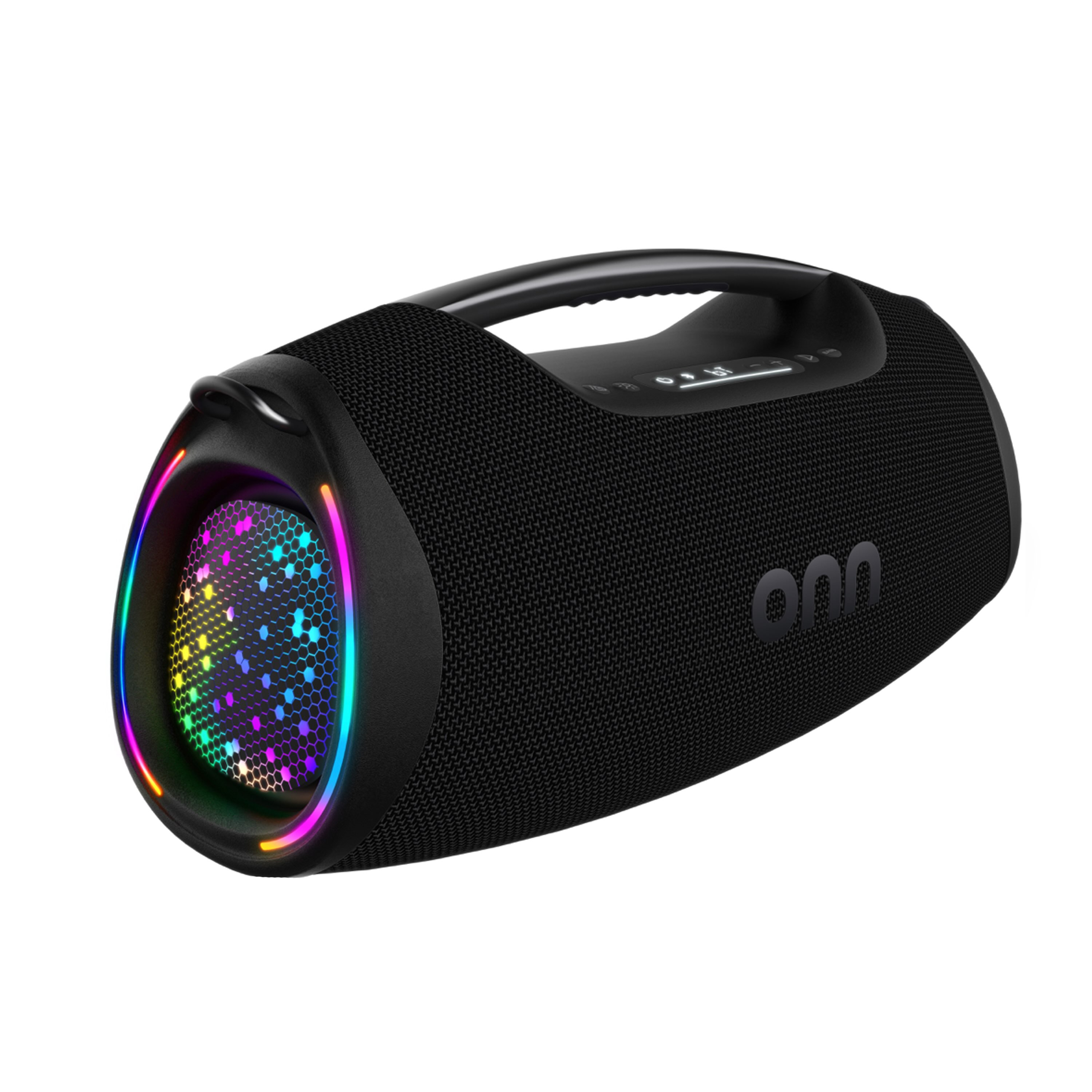 onn Bocina Portátil Bluetooth con 6 Modos de Iluminación LED, Diseño Resistente al Agua, 20 Horas de Reproducción 5