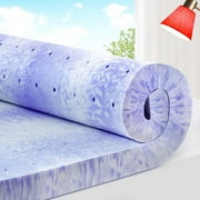 ELEMUSE 2 Inch Ventilated Design Memory Foam Mattress Topper, Cooling, Durable, Premium, Breathable, Twin XL