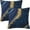 Dark Blue Gold Marble, variant on Red and White Stripes Throw Pillow Cover Cushion Modern Farmhouse Pillow Covers 18x18 Inch Soft Pillow Cases Decor for Couch Sofa Living Room Bedroom Outdoor Home Gift Set of 2
