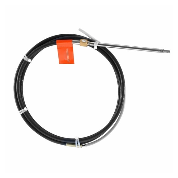 Boat Steering Cable 17ft, Outboard Marine Steering Cable 1/2 Ton, High Tensile Strength, Replacement Cable for Single-Station Outboard Systems
