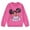 Pink, variant on Aideaone Girls Sweatshirts Crewneck Cute Cartoon Graphic Pullover Long Sleeve Relaxed Fit Tops Rose Pink 5-14Years