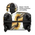 thumbnail image 4 of Easygdp Sunflowers Leaves And Birds Print Elastic and Washable Suitcase Protective Cover with Hidden Zipper Fits 18-32 inch Luggage -Large, 4 of 9