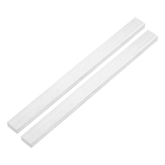 Uxcell Square Aluminum Flat Bar, 2pcs 12 x 25 x 305mm T6511 Solid New Mill Stock