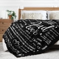 thumbnail image 5 of Gifts for Dad Blanket - Best Dad Ever Blanket for Fathers Day, Dad Gifts From Daughter Son, Dad Birthday Gifts, Presents for Dad Blanket on Father's Day Christmas, Fluffy Blanket 157 * 132CM, 5 of 6
