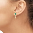 thumbnail image 5 of 3 1/3 Carat T.G.W. Emerald And White Diamond Accent 14K Gold over Silver 3-Piece Jewelry set, 5 of 7