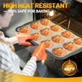 thumbnail image 3 of 12-Cup Silicone Muffin Pan for Baking - Premium Nonstick Muffin Tin with Metal Reinforced Frame, Easy to Clean Silicone Cupcake Molds, Dishwasher & Oven Safe BPA Free(Gray), 3 of 6
