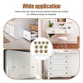thumbnail image 6 of 10 Pack Gold Cabinet knobs Kitchen Cabinet Pulls with Vintage Cupboard Drawers Hardware Dresser Drawer Handles Kitchen Cabinet Handles Zinc Alloy (Single Hole 10 Pack Brushed Gold), 6 of 10