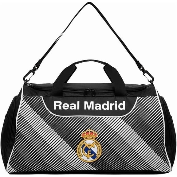 Icon Sports Real Madrid Duffle Bag Soccer Team 100% Polyester
