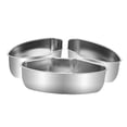 thumbnail image 3 of LOVIVER Food Steamer Box Tray Set 3Pcs Cookware Fan Shaped Individual Pot Food Holder, 3 of 8