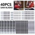 thumbnail image 1 of 40pcs Saw Blade Set HCS High Carbon Steel Assorted Blades Fast Cut Down Saw Cutter Accessories for Wood Plastic Metal Cutting Compatible with Most Saw, 1 of 9