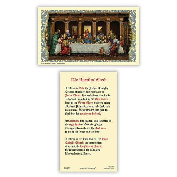 Last Supper Holy Card - 25/pk