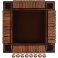 thumbnail image 6 of Wooden Shut The Box Dice Game for 2-4 Players, Classic Tabletop Pub Board Game Family Math Games, Pine Wood Portable Game for Parties & Gatherings (8.66x8.66x1.57 inch), 6 of 7