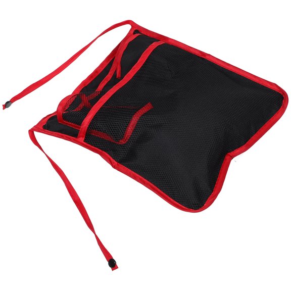 AURARMLET Red Nylon Stroller Organizer with Multiple Storage Pockets for Essentials and Parent Convenience