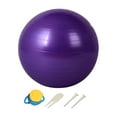 thumbnail image 3 of jinwen Exercise Ball Back Support Pilates Ball, Versatile, Anti Slip Inflator Included Stability Training Thickened Home Gym Workout violet 55cm, 3 of 8