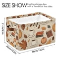 thumbnail image 4 of Yayeee Canvas Storage Basket with Handles for Shelves Fabric Bins Closet Organizer, Fall Book, 4 of 8