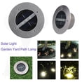 thumbnail image 3 of Luces solares para suelo de jardín, decoración de paisajes al aire libre con brillo mejorado e impermeable, acero inoxidable para caminos de césped, caminos de jardín, 2 piezas, 3 of 6
