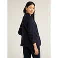 thumbnail image 4 of Scoop Women's and Women’s Plus Relaxed Ultimate ScubaKnit Blazer with Scrunch Sleeves, Sizes XS-4X, 4 of 5