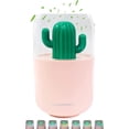thumbnail image 1 of Mini Humidifier, 300ml USB Cool Mist Portable Cactus Humidifier with Night Light, Super Quiet, Auto Shut-Off for Bedroom Office Car Travel (Pink Cactus), 1 of 6