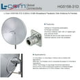 thumbnail image 1 of L-Com HG5158-31D 5.8GHz 31dBi Broadband Parabolic Dish Antenna N-Female, 1 of 2