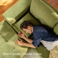 thumbnail image 7 of LazySunsets Modular Sectional Boneless Couch, Chenille Tufted Sectional Couches for Living Room, No Assembly U Shape Cloud Sofa with Throw Pillows & Storage Side Pocket (Green), 7 of 7