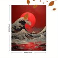 thumbnail image 3 of Qisvanset 12x16 Inch Sunset Field Wildflower Canvas Print Wall Art, 3 of 5