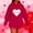 Red#09, variant on Yteetum Valentine Gift Woem's Valentines Heart Print Hoodies Plus Size Drawstring Hooded Sweatshirt Top Womens Casual Solid Overszied Graphic Printed Loose Comfy Hood Fall Spring Clothes