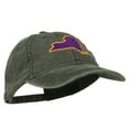 thumbnail image 5 of New York State Map Embroidered Cap - Black OSFM, 5 of 5