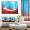 thumbnail image 1 of Curved Road in Autumn Forest - Landscape Photo Canvas Art Print, 1 of 3
