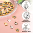 thumbnail image 3 of Uxcell 30 Pcs Alloy Watch Clock Charm Pendant, Dark Silver, 0.67 x 0.5 Inch, 3 of 3