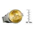 thumbnail image 3 of Smithsonian Institution Gold-Layered JFK Bicentennial Half Dollar Silvertone Coin Money Clip, 3 of 4