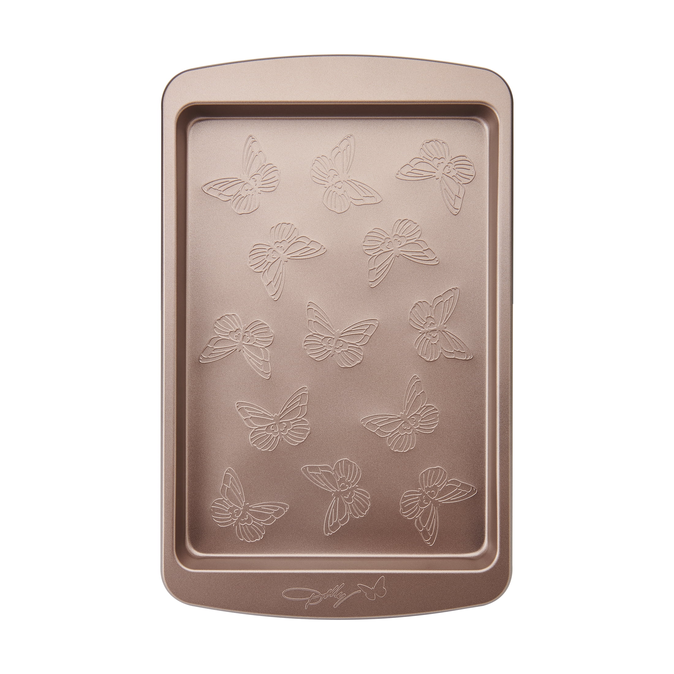 Dolly Parton Butterfly Stamp 9" x 13" Carbon Steel Non-Stick Baking Sheet