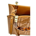 thumbnail image 3 of Fendi FF Zucca Leather Mini Sunshine Shopper Tote Crossbody Bag Caramello Brown, 3 of 6
