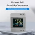 thumbnail image 4 of Digital Single Phase Energy Meter Household Electricity Usage Monitor AC40V-300V 100A Power Voltmeter Ammeter Voltage, 4 of 8