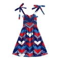 thumbnail image 5 of felwors Toddler Girls 4th of July Girls American Outfit Kids Independence Memorial, 5-6 Years, 5 of 5